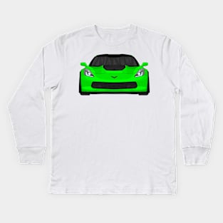 z06 neon green Kids Long Sleeve T-Shirt